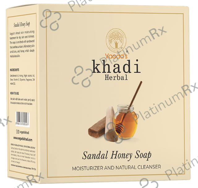 Vagad's Khadi Herbal Sandal Honey Soap 100gm