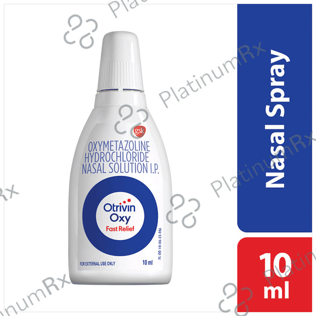 Otrivin Oxy 0.05% Fast Relief Adult Nasal Spray 10ml