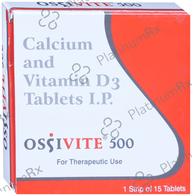 Ossivite 500mg/250IU Tablet 15s