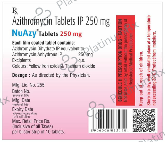 Nuazy 250mg Tablet 10 Tablet