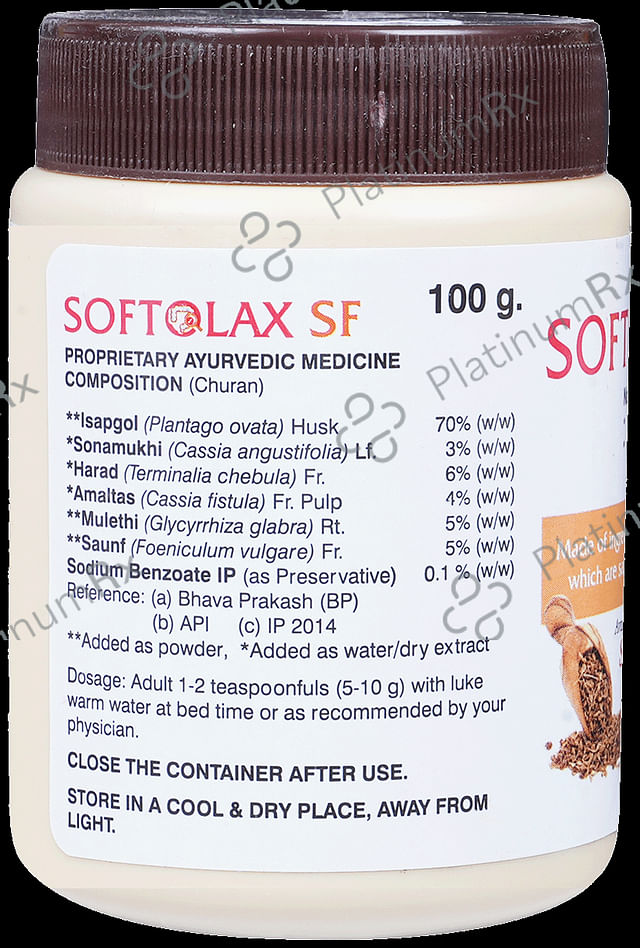 Softolax Saunf Sugar Free Powder 100gm