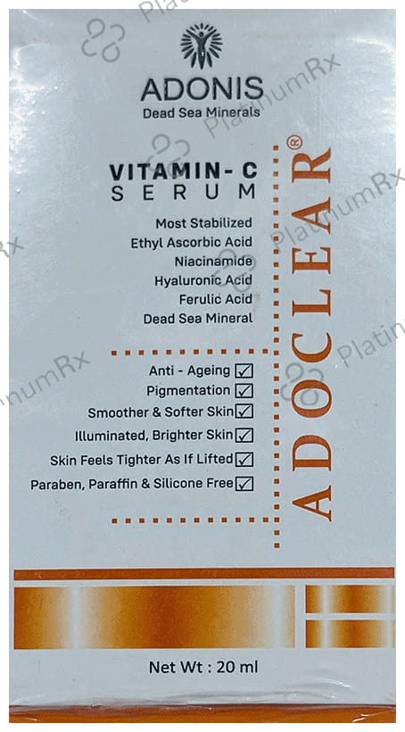 Adoclear Anti Pollution Vitamin C Serum with Hyaluronic Acid 20ml