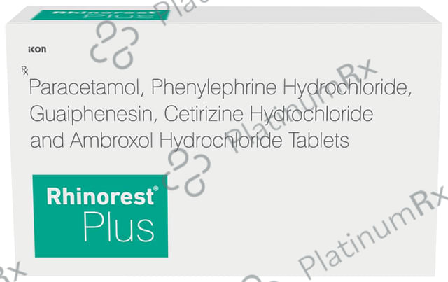 Rhinorest Plus Tablet 15/50/5/325/5