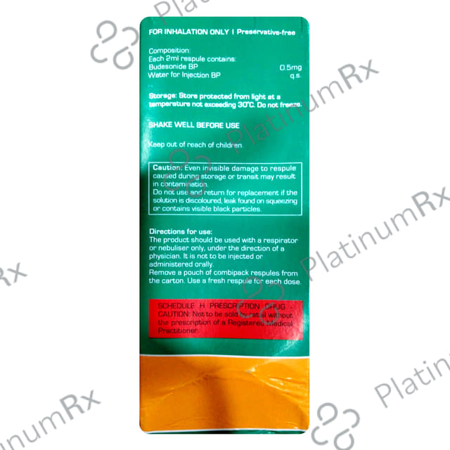 Budojet 0.5mg Respules 1X2ml