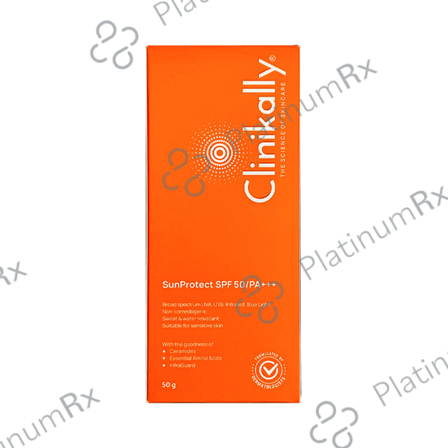 Clinikally SunProtect SPF 50/PA+++ Cream 50gm