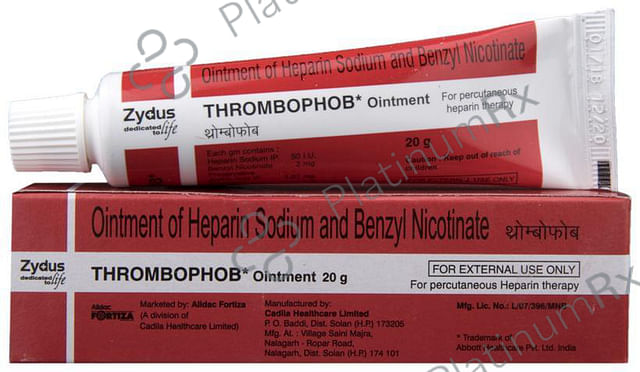 Thrombophob 2/50IU Ointment 20gm