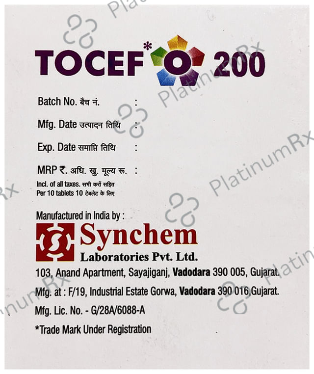 Tocef O Tablet 200/200