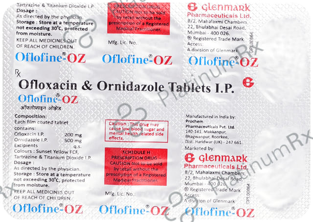 Oflofine OZ 200/500mg Tablet 10s