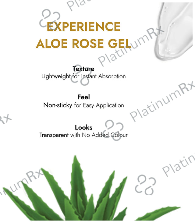 Kapiva Skin Rituals Aloe Rose Gel 200g-For Sunburn Relief & Hydration-Clinically Tested Rose Actives Gel