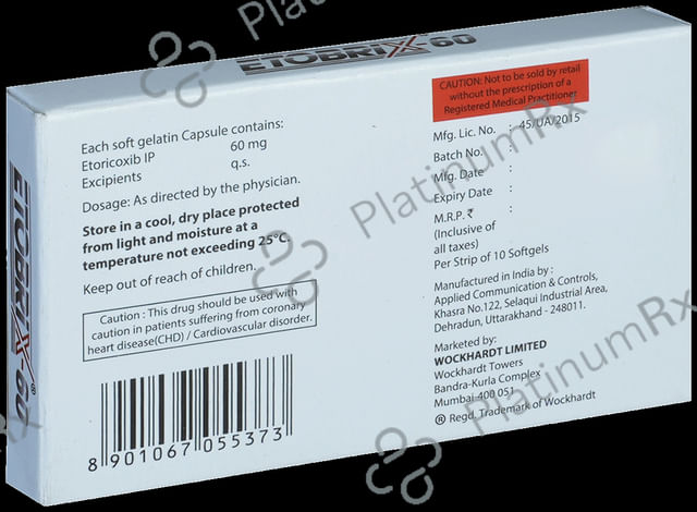 Etobrix 60 Soft Gelatin Capsule