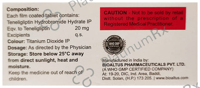 Tenura 20mg Tablet 10s