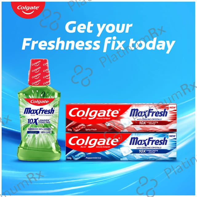 Colgate Fresh Tea MaxFresh Plax Antibacterial Mouth Wash 250ml
