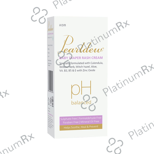 Pearldew pH Balanced Baby Diaper Rash (50gm Each) 1 Tube