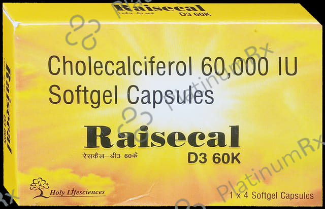 Raisecal D3 60K Softgel Capsule