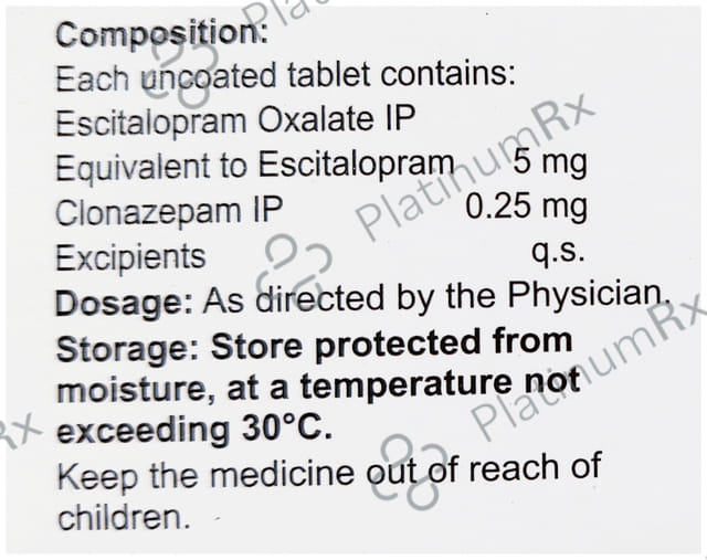 Epitor LS 0.25/5mg Tablet 15s