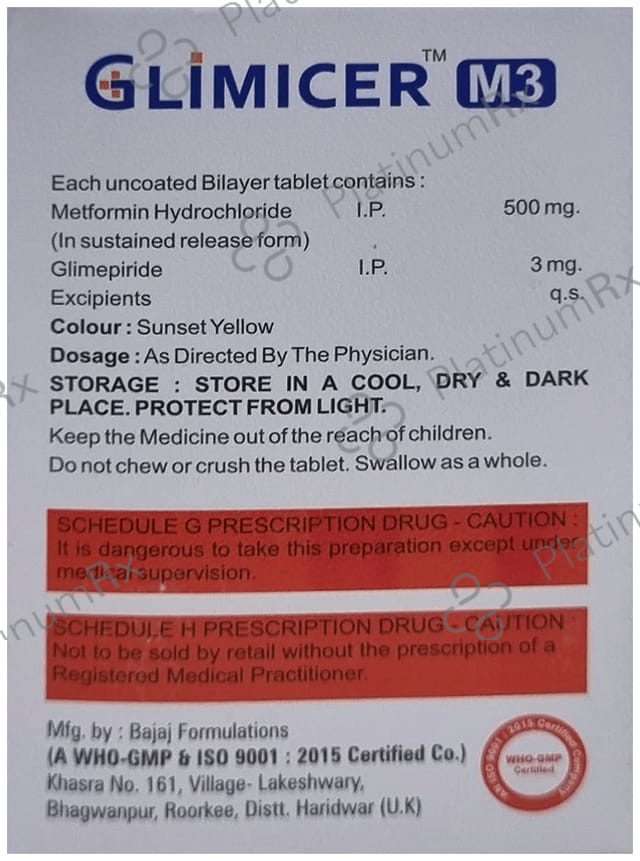 Glimicer M 3/500mg Tablet 10s