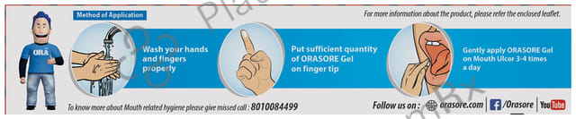 Orasore Mouth Ulcer Relief Oral Dental Gel 12gm