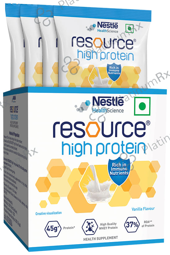 Nestle Resource High Protein Sachet (50gm Each) Vanilla