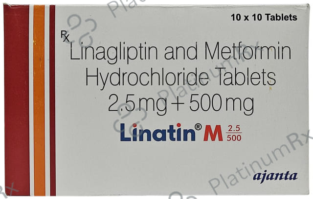 Linatin M 500/2.5mg Tablet 10s