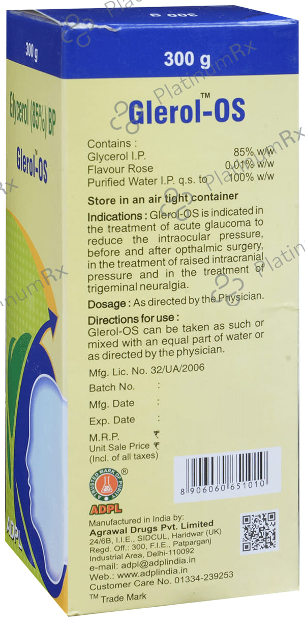 Glerol-OS Syrup