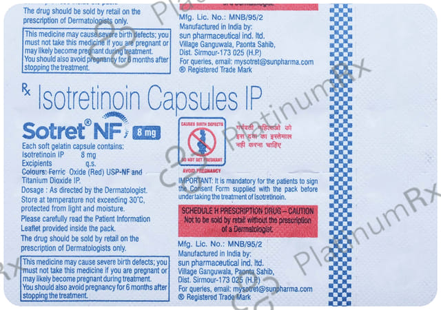Sotret NF 8mg Capsule 10s