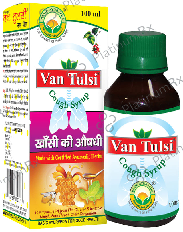 Basic Ayurveda Van Tulsi Cough Syrup 100 ml