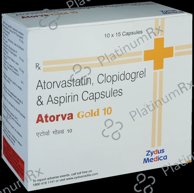 Atorva Gold 10/75/75mg Capsule 15s