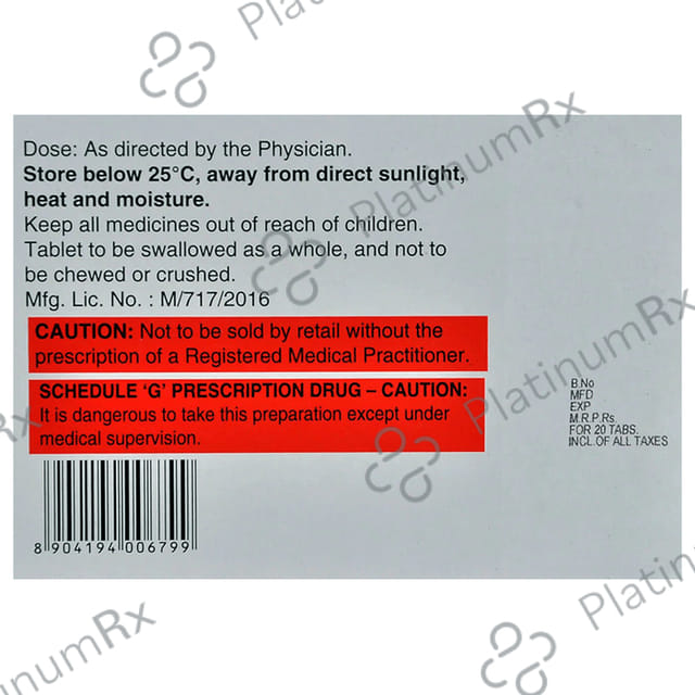 T Glip M 1000/20mg Tablet ER 20s