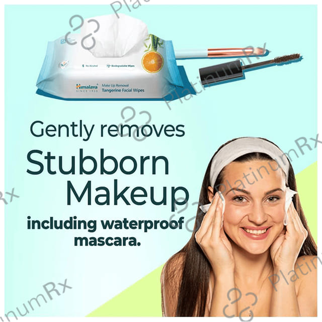 Himalaya Personal Care Make Up Removal Tangerine Facial Wipes