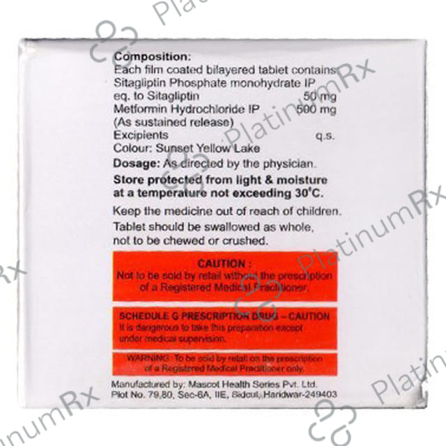 Qsita M 100/500mg Tablet SR 10s