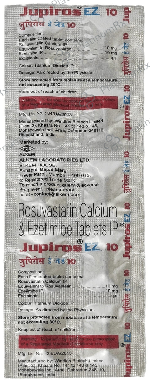 Jupiros EZ 10/10mg Tablet 10s