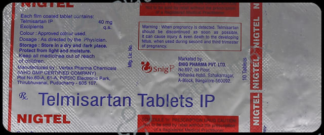 Nigtel 40mg Tablet 10s