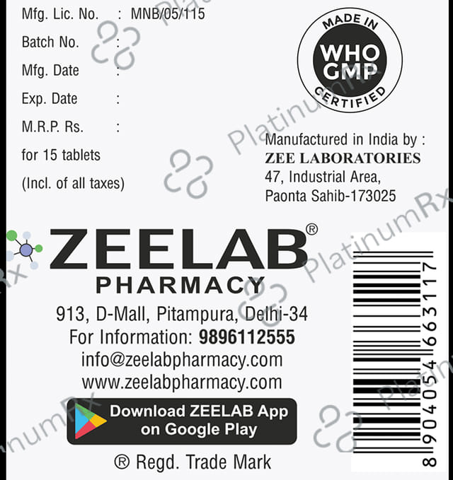 Glyzee M3/500mg Tablet SR 15s