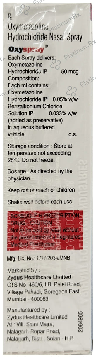 Oxyspray Nasal Spray 10gm