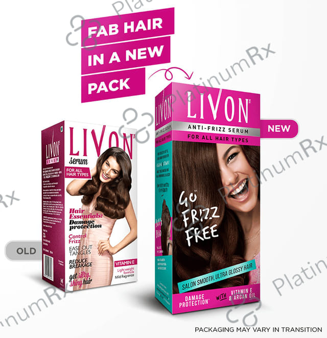 Livon Anti-Frizz Serum for All Hair Types 100 Serum