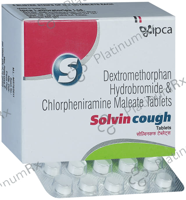 Solvin Cough 2/10mg Tablet 10s