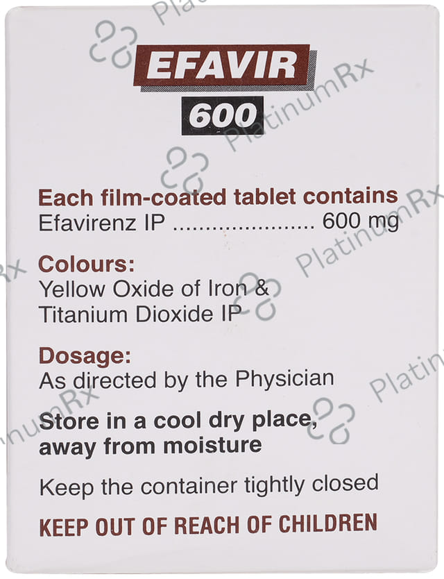 Efavir 600mg Tablet 30s
