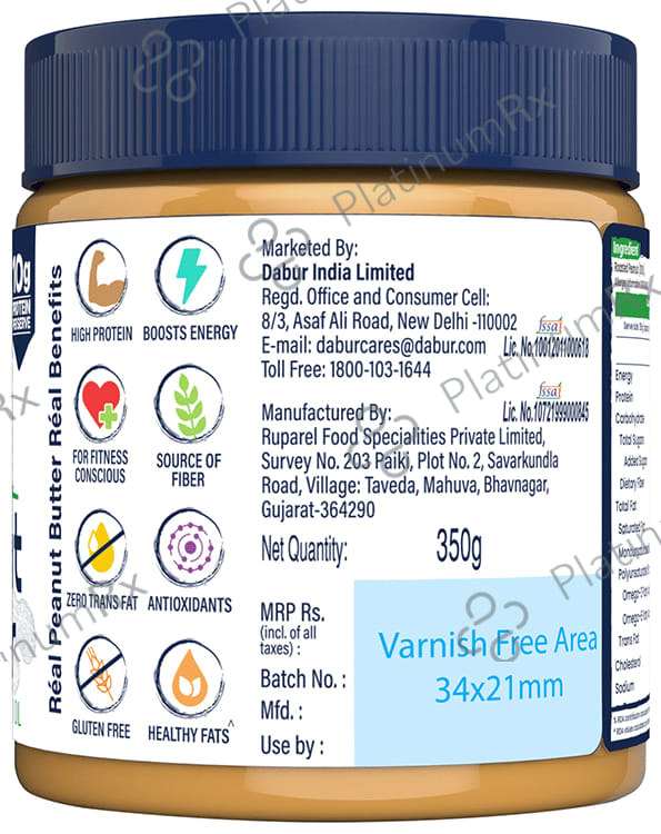 Real Health 100% Natural Peanut Butter Crunchy
