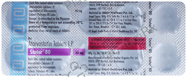 Stator 80mg Tablet 10s