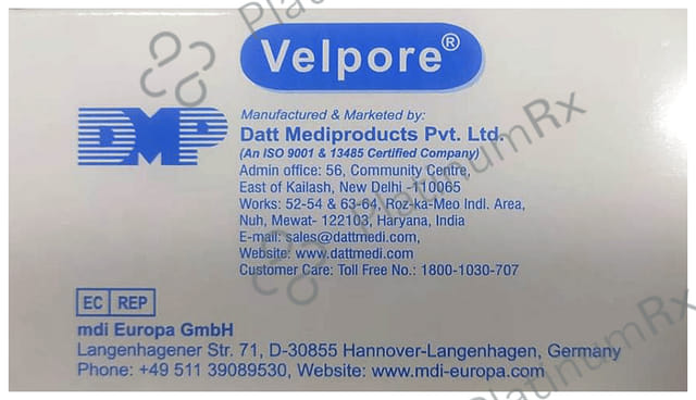 Velpore Surgical Tape 0.5inch x 10yard