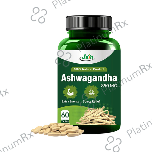 Jain Ashwagandha (Withania Somnifera) 850mg Tablet 60 tablets