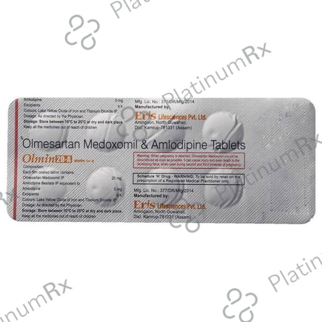 Olmin 20 A 5/20mg Tablet 10s