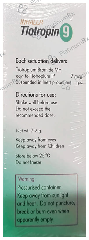 Tiotropin 9mcg Inhaler 120MDI