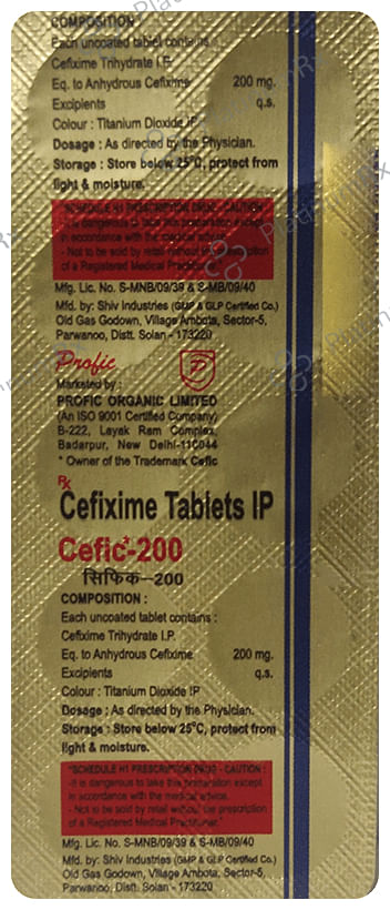 Cefic 200mg Tablet 10s