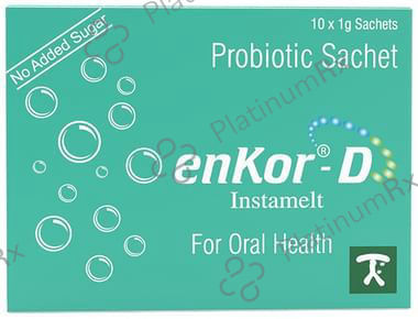 Enkor -D Instamelt Probiotic Sachet (1gm Each)