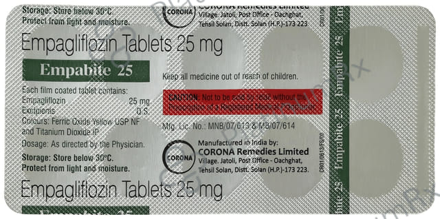 Empabite 25mg Tablet 10s