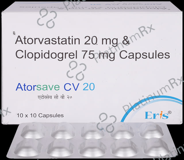 Atorsave CV 20/75mg Capsule 10s