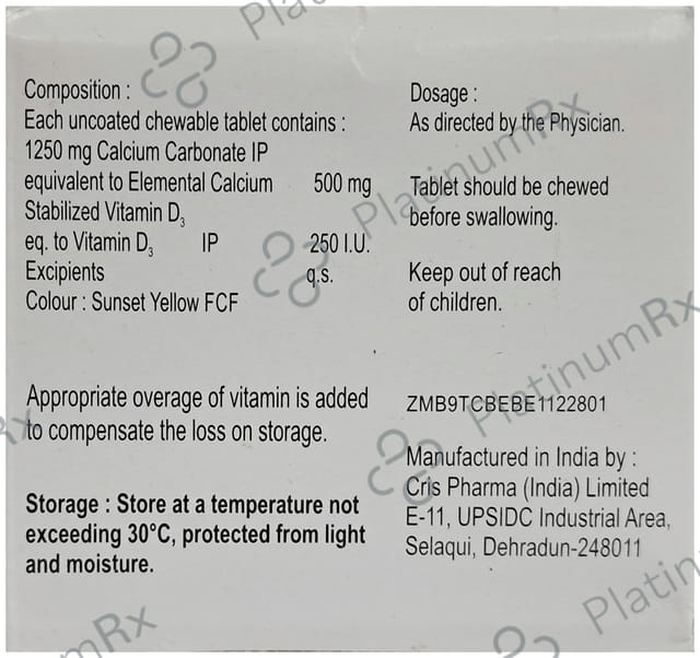 Maxical 500 500mg/250IU Tablet 15s