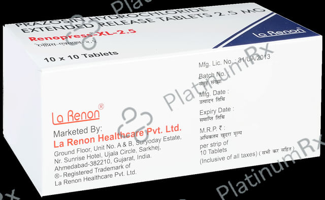 Renopress XL 2.5mg Tablet 10s