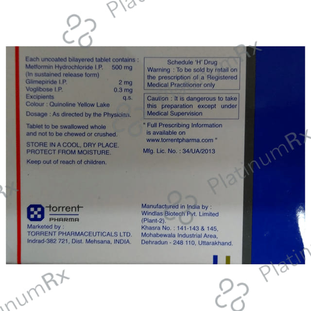 Trivoglitor Forte 2/500/0.3mg Tablet SR 10s